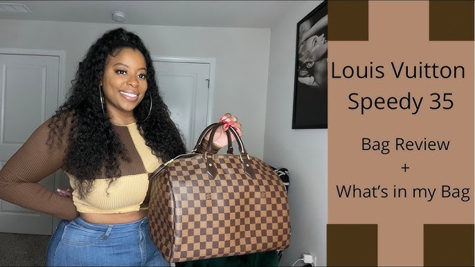 What's in my bag  Louis Vuitton Speedy 30 Damier Ebene & Review