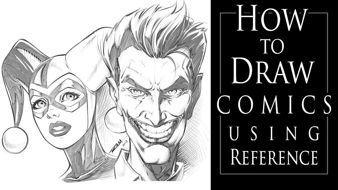 How to Draw Comic Art Using Photo Reference - YouTube