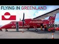 Flying Air Greenland from Kangerlussuaq to Nuuk via Maniitsoq