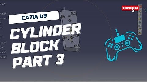 cylinder block Design in Catia V5: A Step-by-Step Tutorial part 3 #automobile  @Free_cad_tutorial