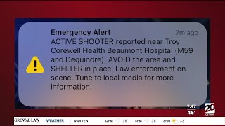 Massive police response at Corewell Health Beaumont Troy Hospital after alert of active shooter