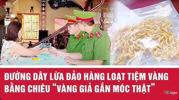 Đường dây lừa đảo hàng loạt tiệm vàng bằng chiêu 