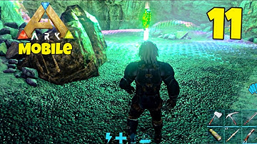 Ark ultimate survival mobile gameplay video art, Effect find small cave game, play video MightyX 