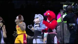 NBA All Star 2012 Funny Mascots Dance