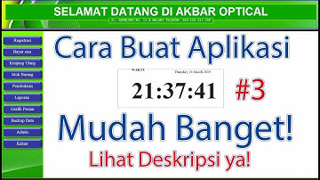 Tutorial Aplikasi Optik Menggunakan Ms Access 2016  #3 Cara Stok Barang