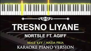 Tresno Liyane - Nortsle FT. Agiff ( MALE KEY - KARAOKE PIANO )