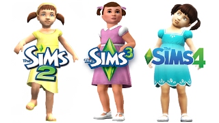 ♦ Sims 2 vs Sims 3 vs Sims 4 : Toddlers
