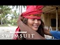 chrissy teigen gets dressed as a traditional sumbanese warrior sports illustrated swimsuit