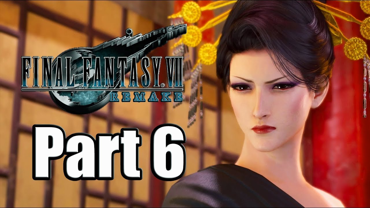 Final Fantasy 7 Remake (2020) Gameplay Walkthrough Part 6 - Wall Market is Crazy! [PS4 Pro]