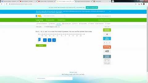 Put integers in order