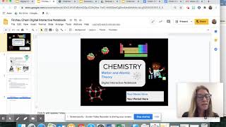 How to use your Chemistry Digital Interactive Notebook