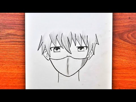 EASY ANİME BOY DRAWİNG / Kolay Yoldan Maskeli Anime Erkek Çizimi