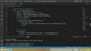 Simple grid pathfinding in v programing language (using astar) part 1