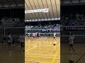 【明治の勝利!】最後は明治の3枚ブロックで試合終了! #univas #バレーボール #volleyball #大学バレー