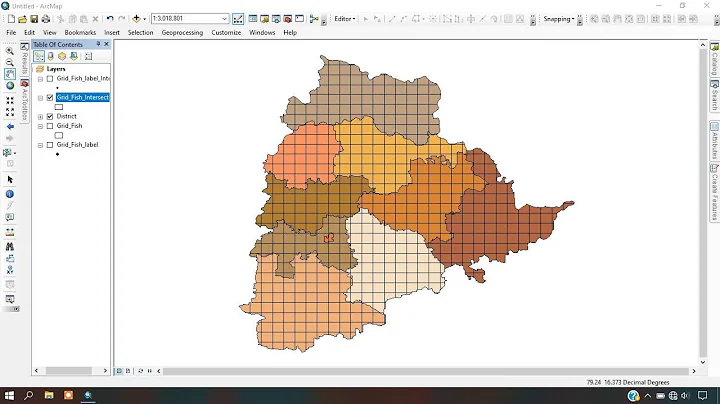 Create fishnet grid polygon with required dimension in ArcGIS