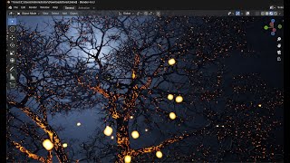Blender Rendering: Ember Forest