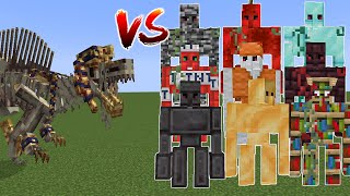 Ancient Remnant vs ALL Golems (Minecraft Mob Battle)