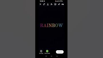 Rainbow Text Effect in Instagram