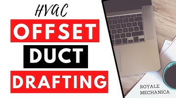 How to Draw Offset Ducts in HVAC Drafting – Super Simple in 5 Minutes!