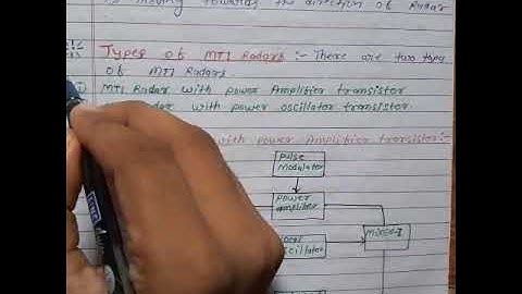#Electronicslecture || RADAR ||  TOPIC PPI ,DOPPLER EFFECTS, MTI RADAR ||video part 2