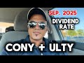 $CONY and $ULTY distribution rate for September 2025 #yieldmax #yieldmaxetf #dividendinvesting