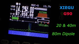 AirWaves Episode 45:  Xiegu G90 on 20 & 40m & 80m Dipole!
