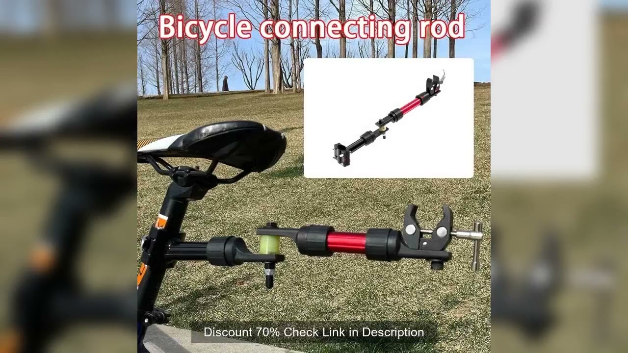 Bicycle Stroller Pole Aluminium Alloy Clamp Head Outdoor Connecting Rod Multi-function Bicycle Modif