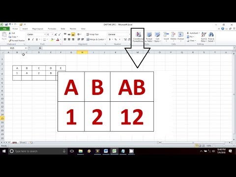 Cara Menggabungkan Beberapa Isi Sel EXCEL menjadi SATU sel | Tips Excel