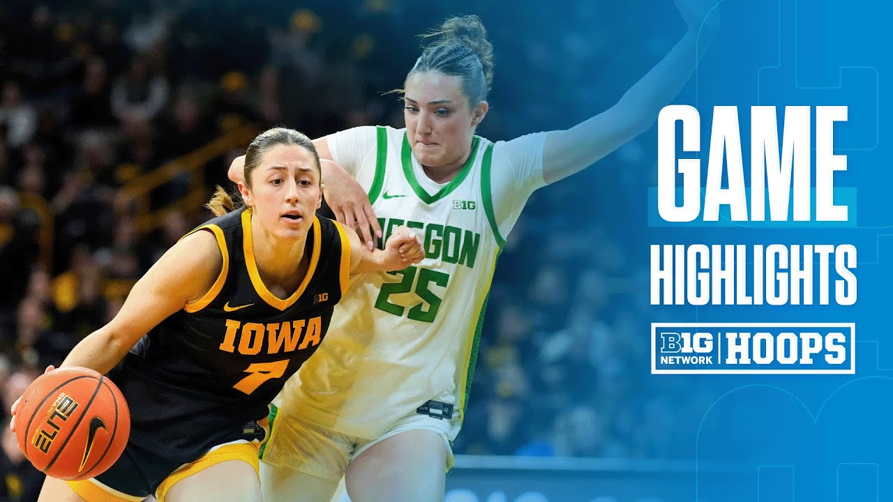Oregon at Iowa | HIGHLIGHTS | Big Ten Women's Basketball | 01/15/2026
