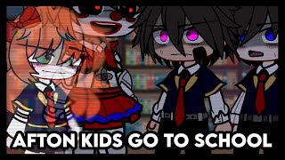 Afton Kids GO TO SCHOOL | Gacha Afton Family | Gacha FNaF | Gacha Club | GCMM | RePost |