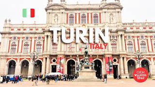 Turin Italy Walking Tour 4K 60fps | Explore Torino City Center