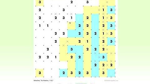 Slitherlink Demonstration 08  - Another Xs and Shading only