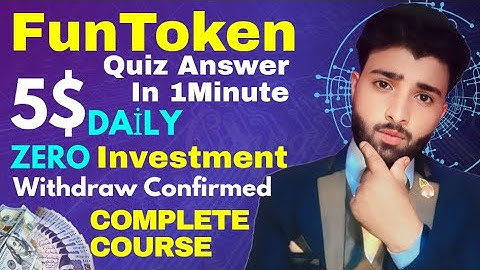 Fun Token Quiz Answers All Issue Solved || Fun Token Airdrop ||  Fun Token Details || #mrukofficial1