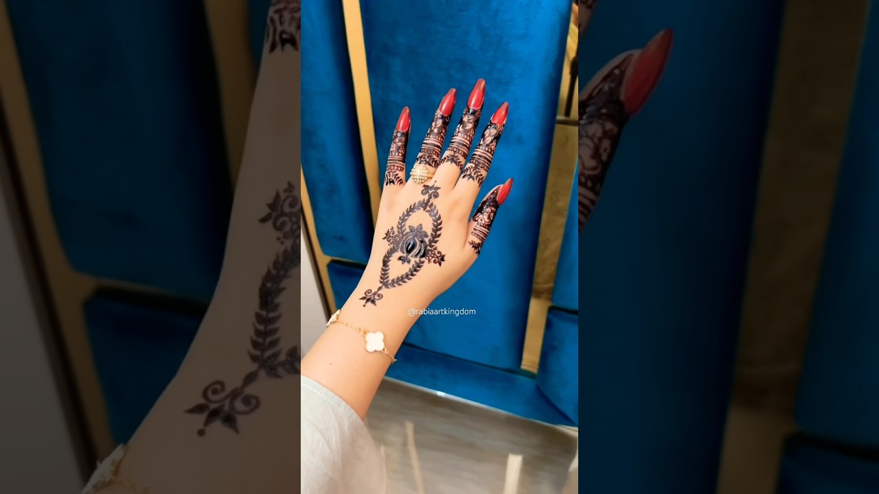 Something new mehndi design for newly bride 😍| henna tutorial 