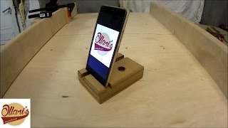 Adjustable Speaker Stand in Mahogany DIY Phone and Tablet Stand