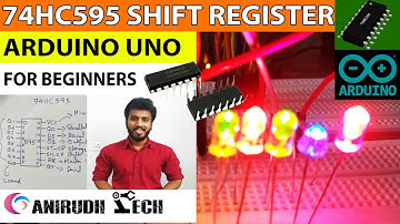 74HC595 Shift register tutorial using Arduino