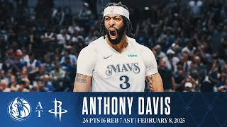 Anthony Davis Mavericks Debut  (26 Pts & 16 Reb) Highlights vs. Houston Rockets | February 8, 2025