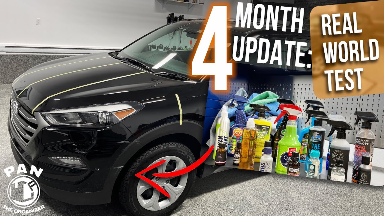 FOUR MONTH UPDATE: REAL WORLD MEGA TEST with 20 different paint protectants!