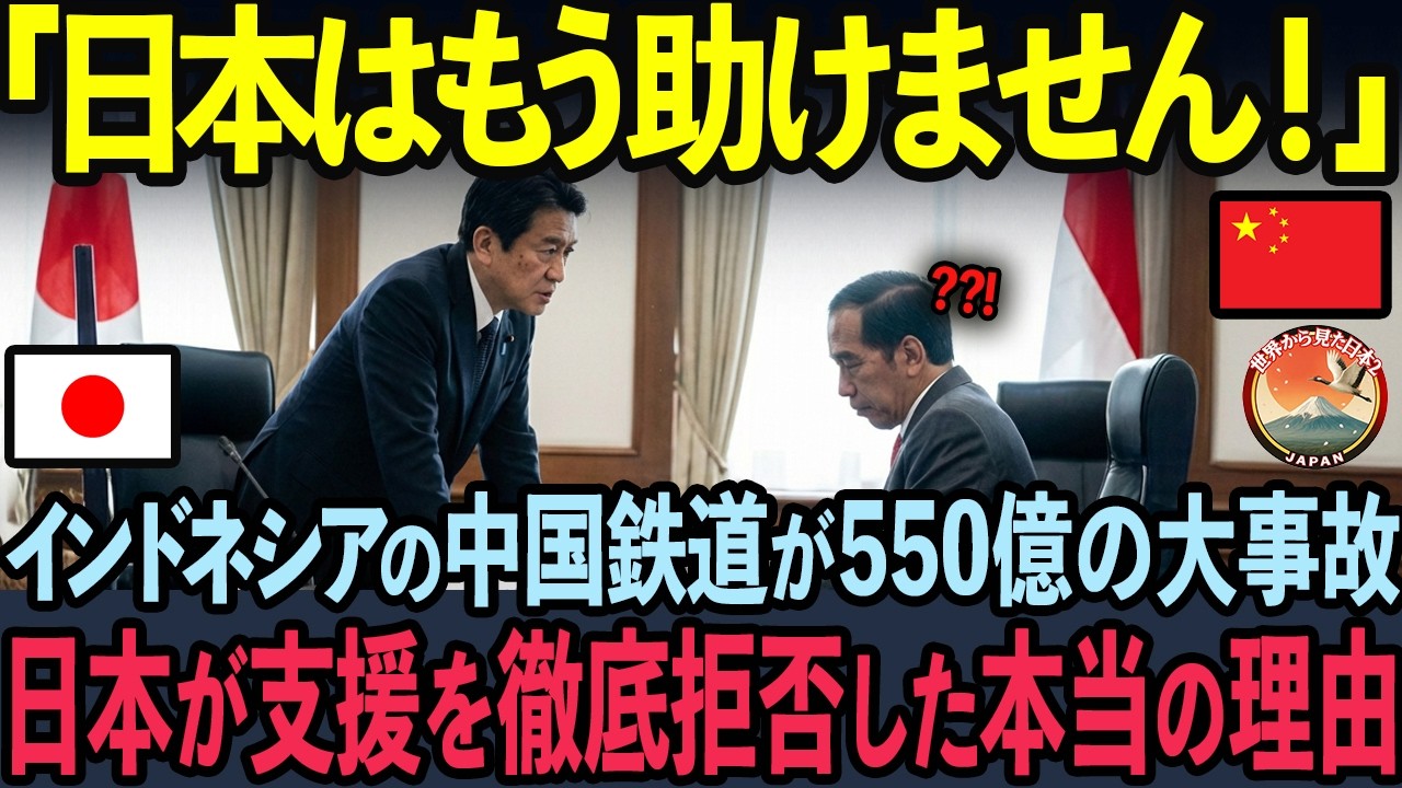 「もう手遅れですよ」日本がインドネシアの支援要請をきっぱり拒否した衝撃の理由【海外の反応】