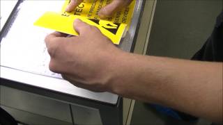 UCB: Attachment ESD area sticker