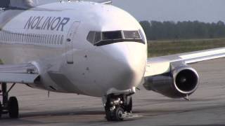 Nolinor Boeing 737-200 Engine Start & Take-Off C-Gnlk Val-Dor Cyvo