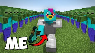 I Beat Every Minecraft Mob WITHOUT Taking Damage!