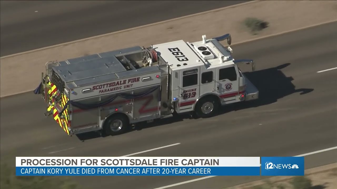 Procession underway for Scottsdale Fire Captain