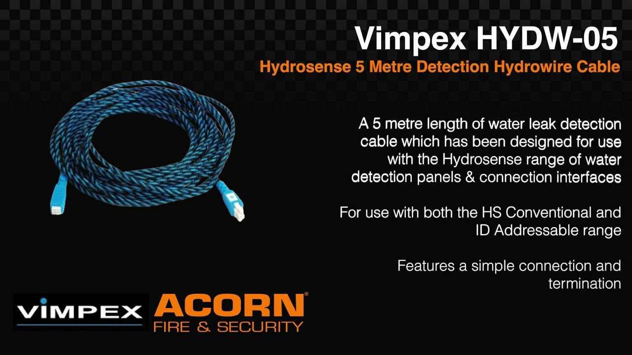 Vimpex HYDW-05 Hydrosense 5 Metre Detection Hydrowire Cable - Acorn Fire & Security