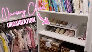 ORGANIZING OUR BABY GIRL'S CLOSET // Nursery Closet Makeover for Baby #3