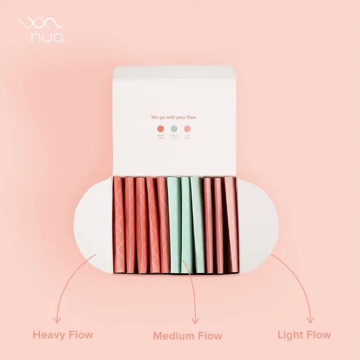 Nua Sanitary Pads | 3 different sizes for your period flow