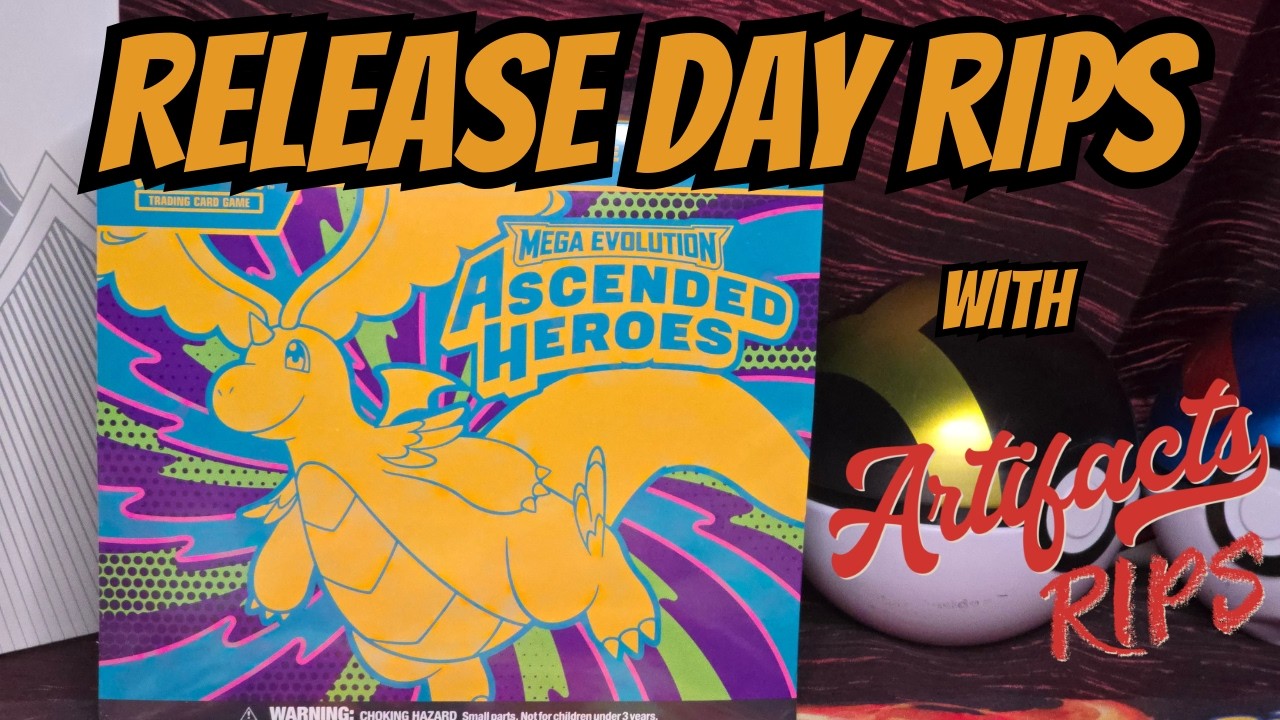 Pokémon Mega Evolutions: Ascended Heroes ETB Release Day Rip with Artifacts Rips