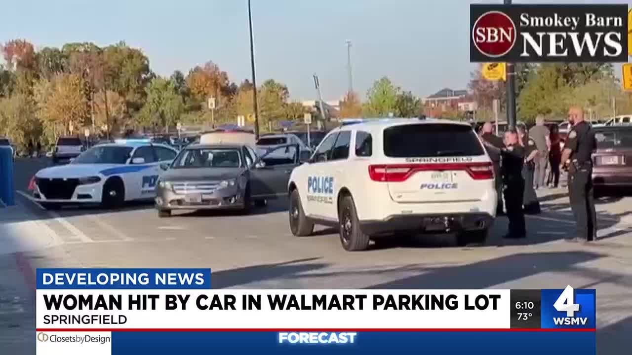 Woman reportedly hit by car in Springfield Walmart parking lot - YouTube