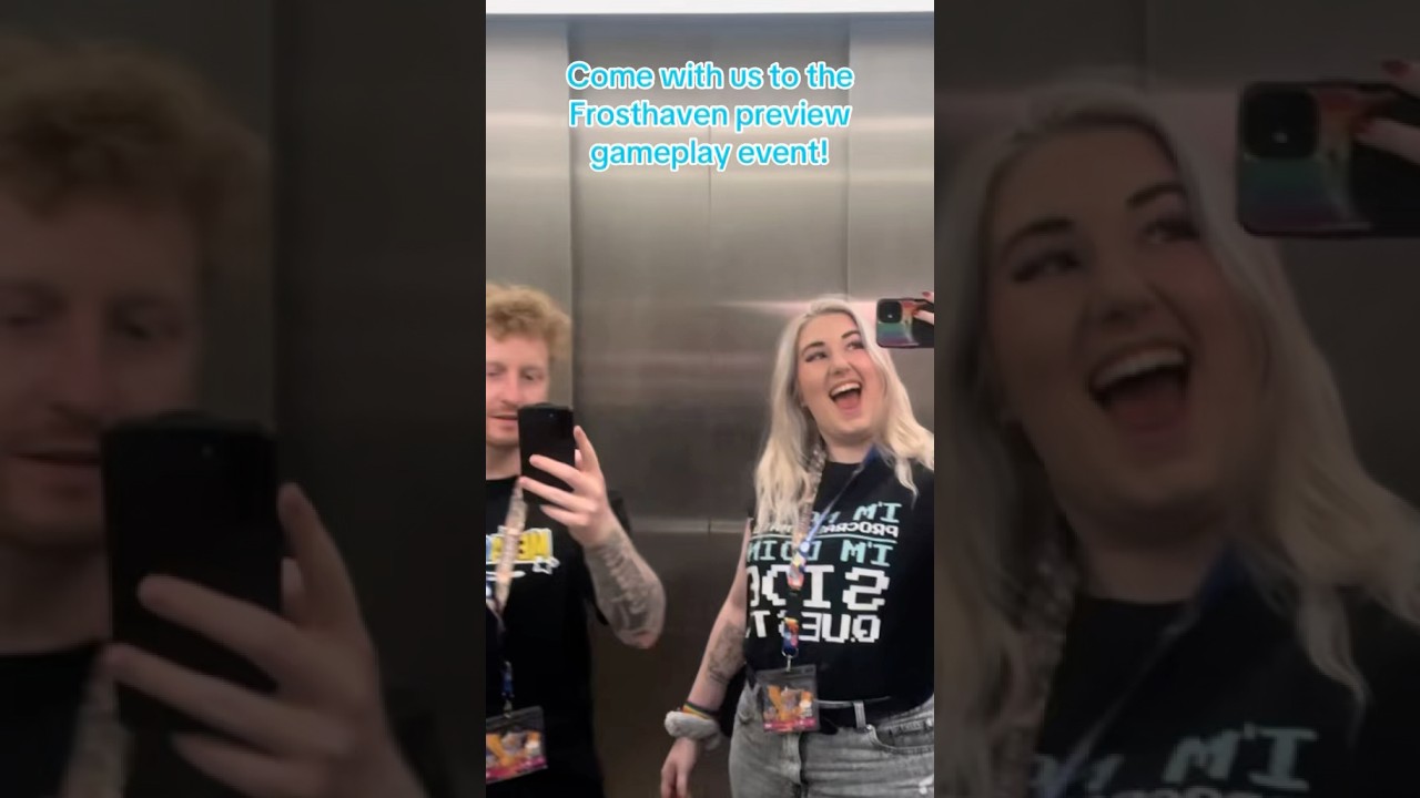 Lucky enough to attend the exclusive gameplay event for Frosthaven 💙 Thank you 