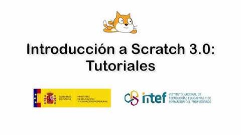 Los tutoriales. Introducción a Scratch 3.0